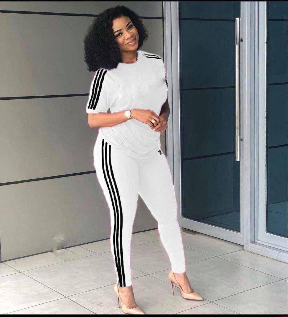 Adidas Two piece set, Round neckline