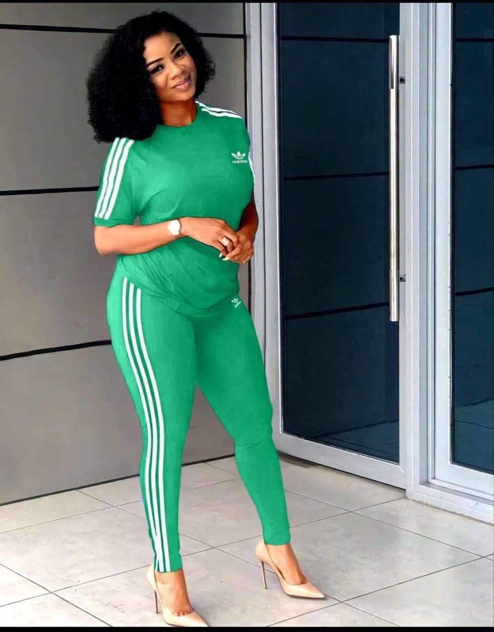 Adidas Two piece set, Round neckline