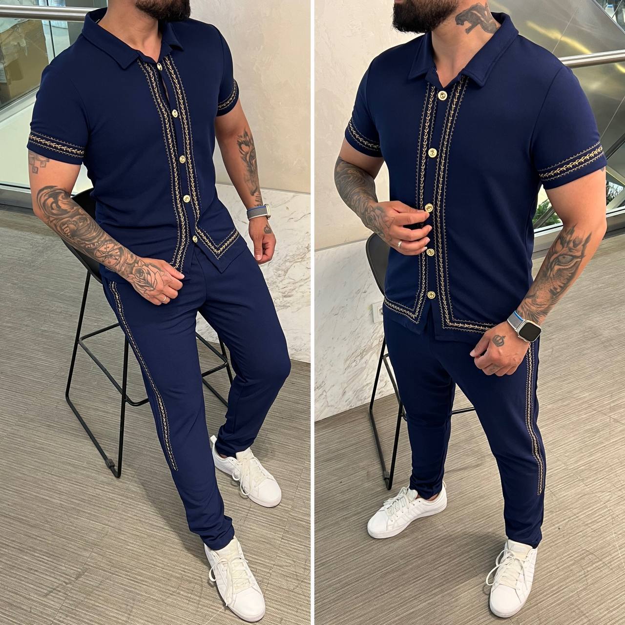 MEN'S CLASSIC 2 SET EMBROIDERY OUTFIT.