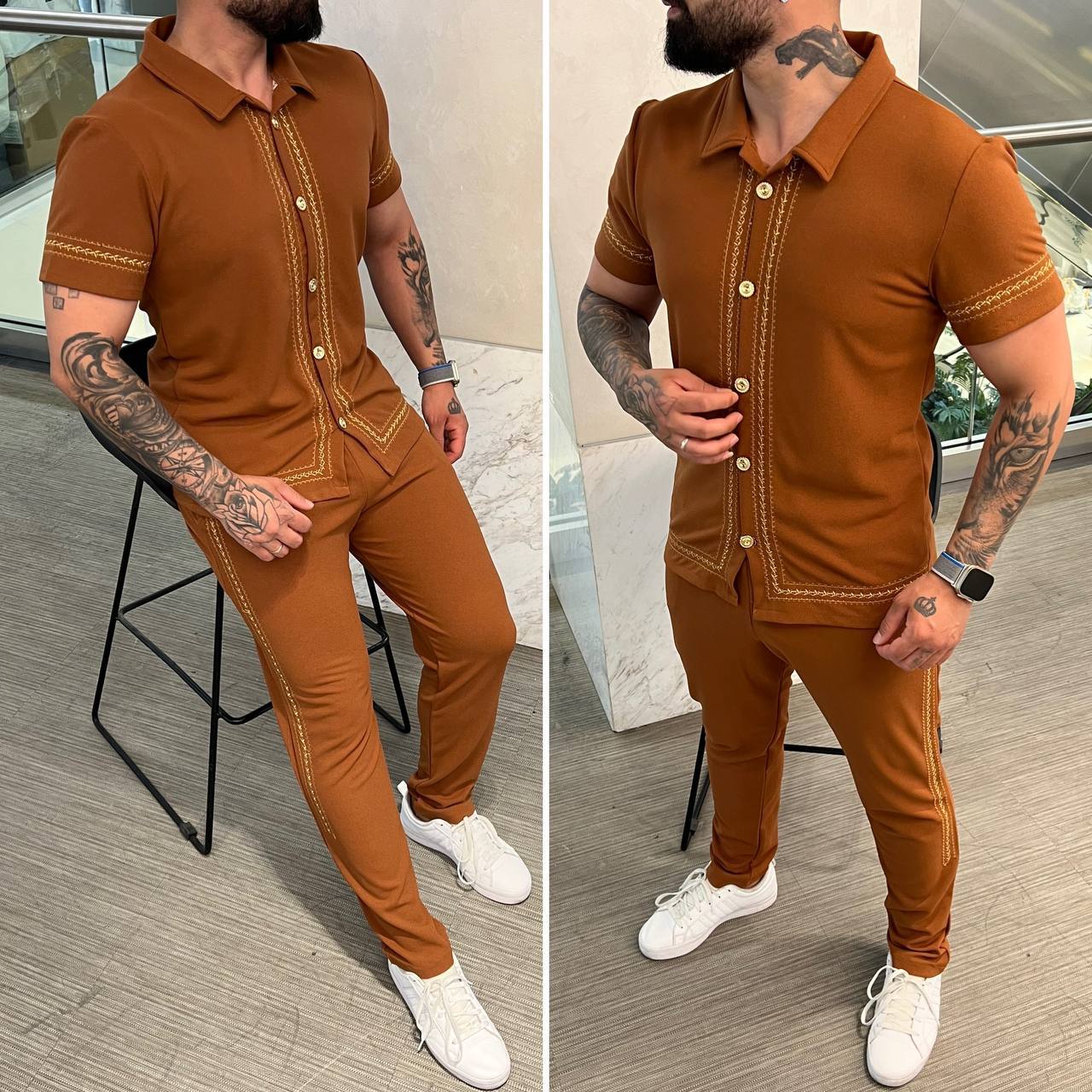 MEN'S CLASSIC 2 SET EMBROIDERY OUTFIT.