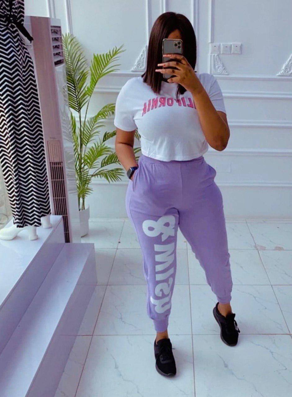 Women's Color Set Joggers and Tee