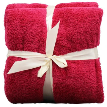 Plush Coral Throw Blanket in Assorted Colors