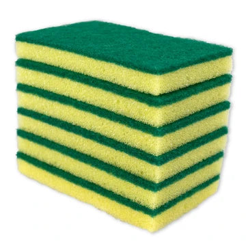 6-piece Sponge Scouring Pads Set