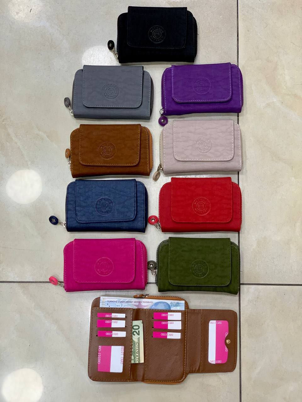 Carried Wallet with Zipper