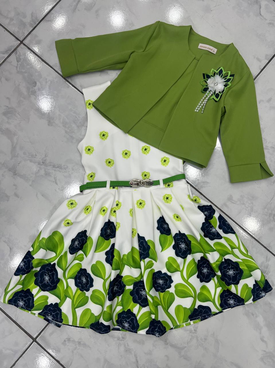 Children Special Cute Dress and Jacket Set
