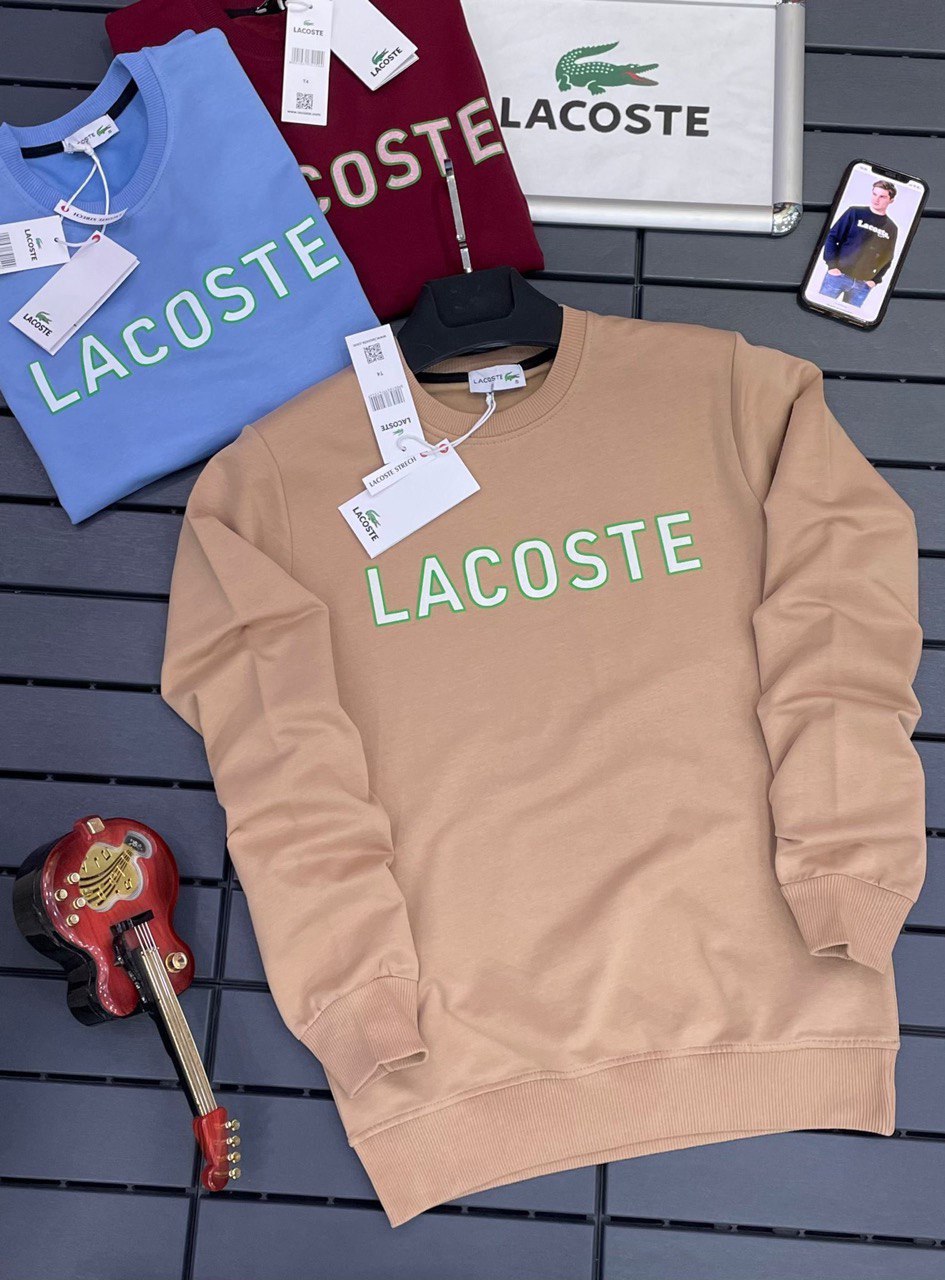 Unisex Simple Lacoste Sweatshirt