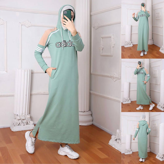 Women's Long Addodas Sweatshirt Dress