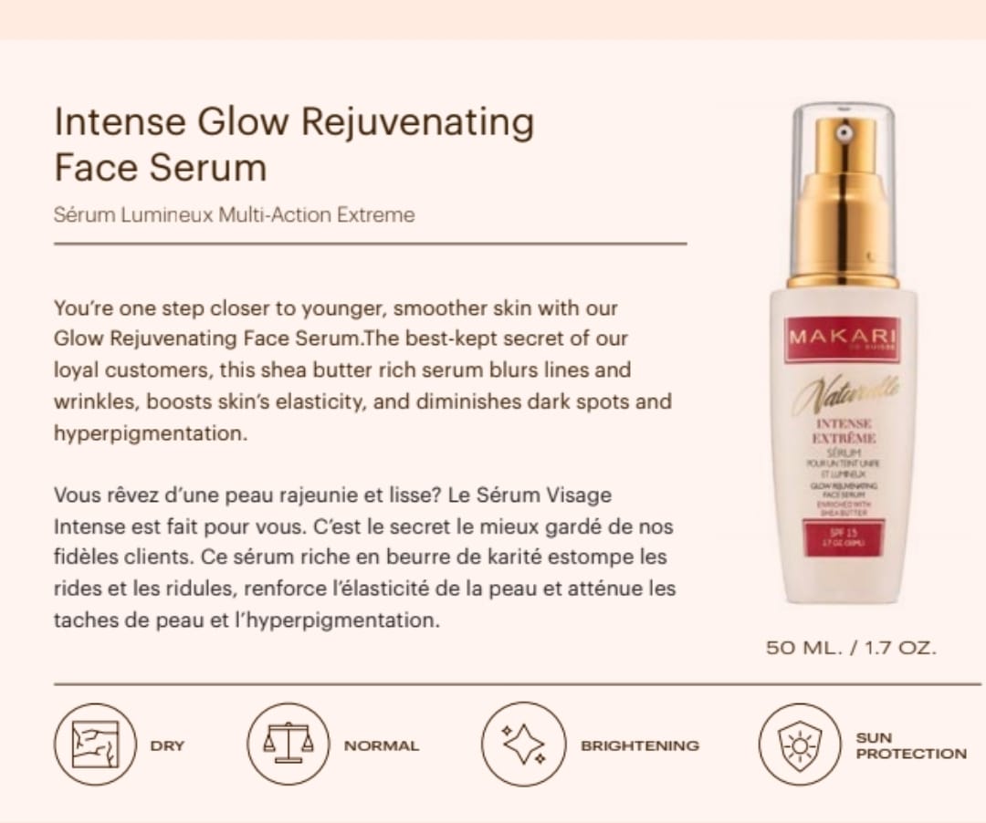 "MAKARI" Intense Glow Rejuvenating Face Serum