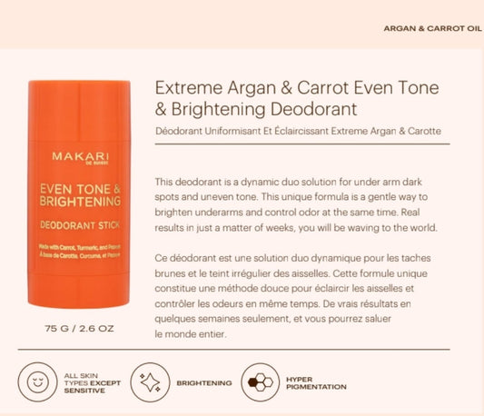 "MAKARI" Extreme Argan & Carrot Even Tone & Brightening Deodorant