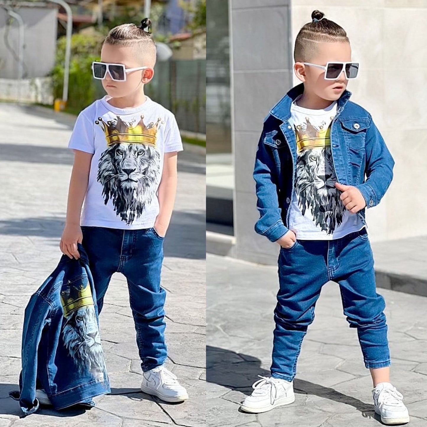 Children Denim Full 3PCS Set