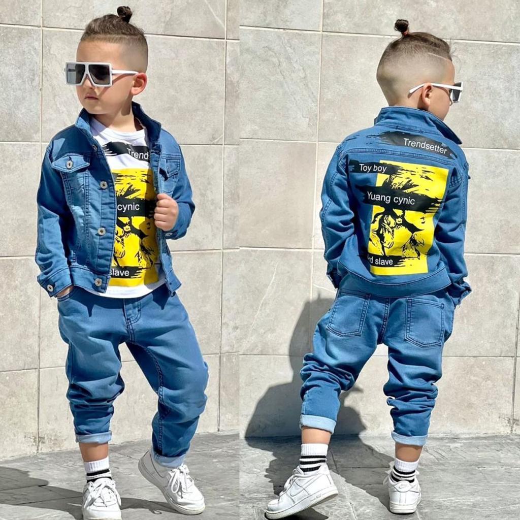 Children Denim Full 3PCS Set