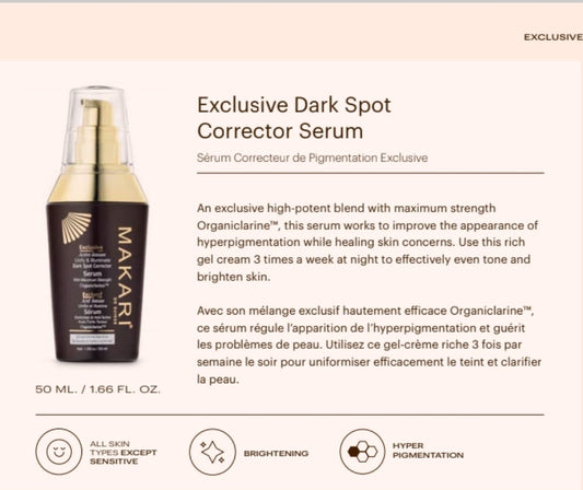 "MAKARI" Exclusive Dark Spot Corrector Serum