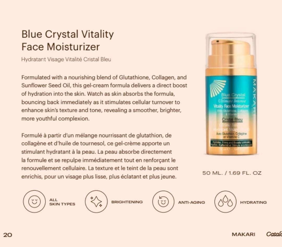 "MAKARI" Blue Crystal Vitality Face Moisturizer