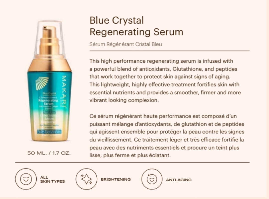 "MAKARI" Blue Crystal Regenerating Serum