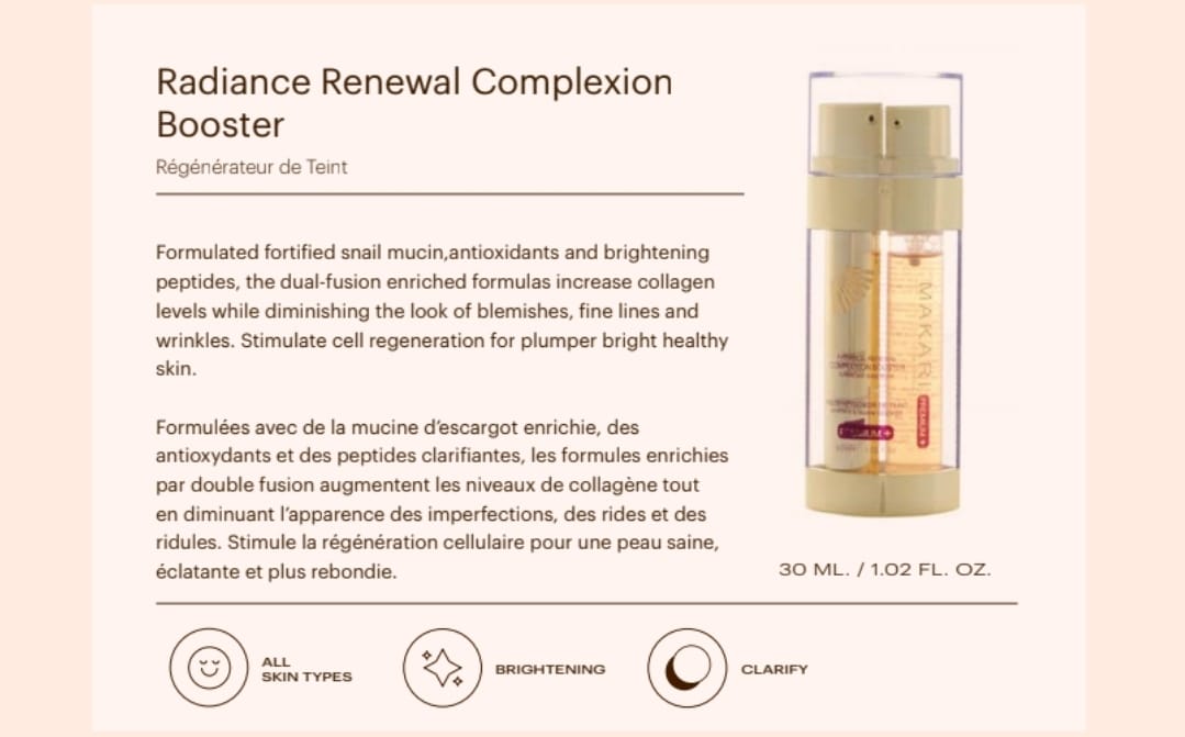 "MAKARI" Radiance Renewal Complexion Booster