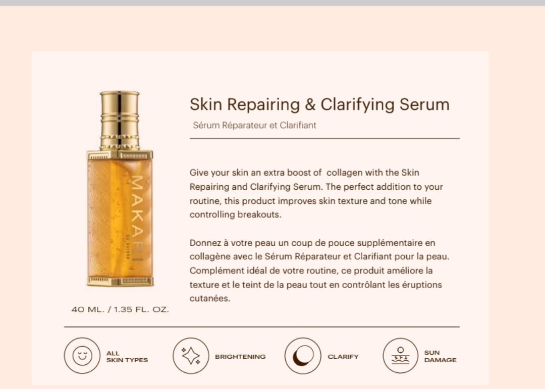 "MAKARI" Skin Repairing and Clarifying Serum