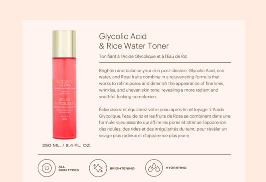 Glycolic Acid and Rice Water Toner