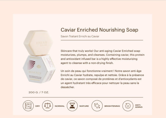 "MAKARI" Caviar Enriched Nourishing Soap