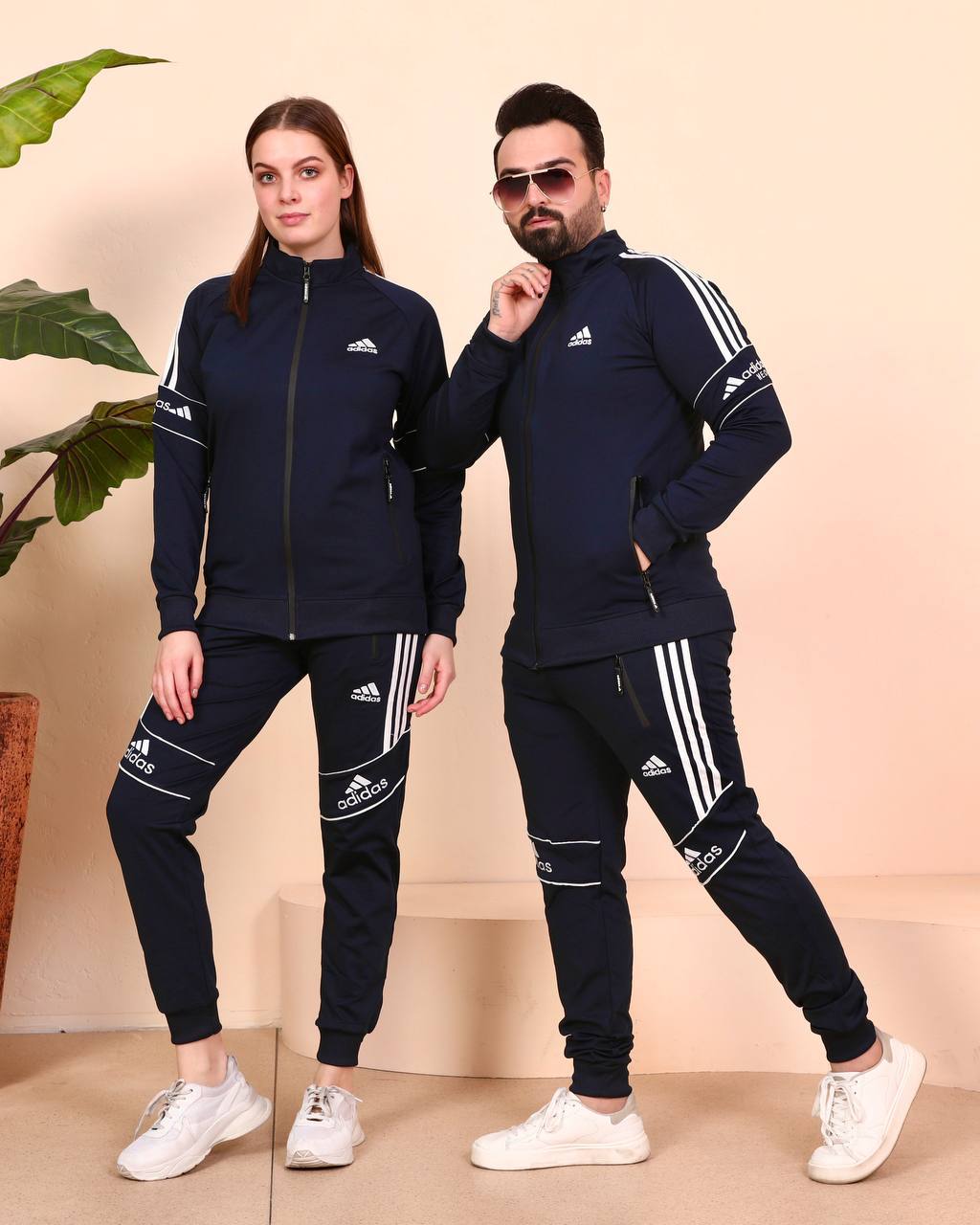 Unisex Adidas Sport Long Sleeve Jacket and Pants Set