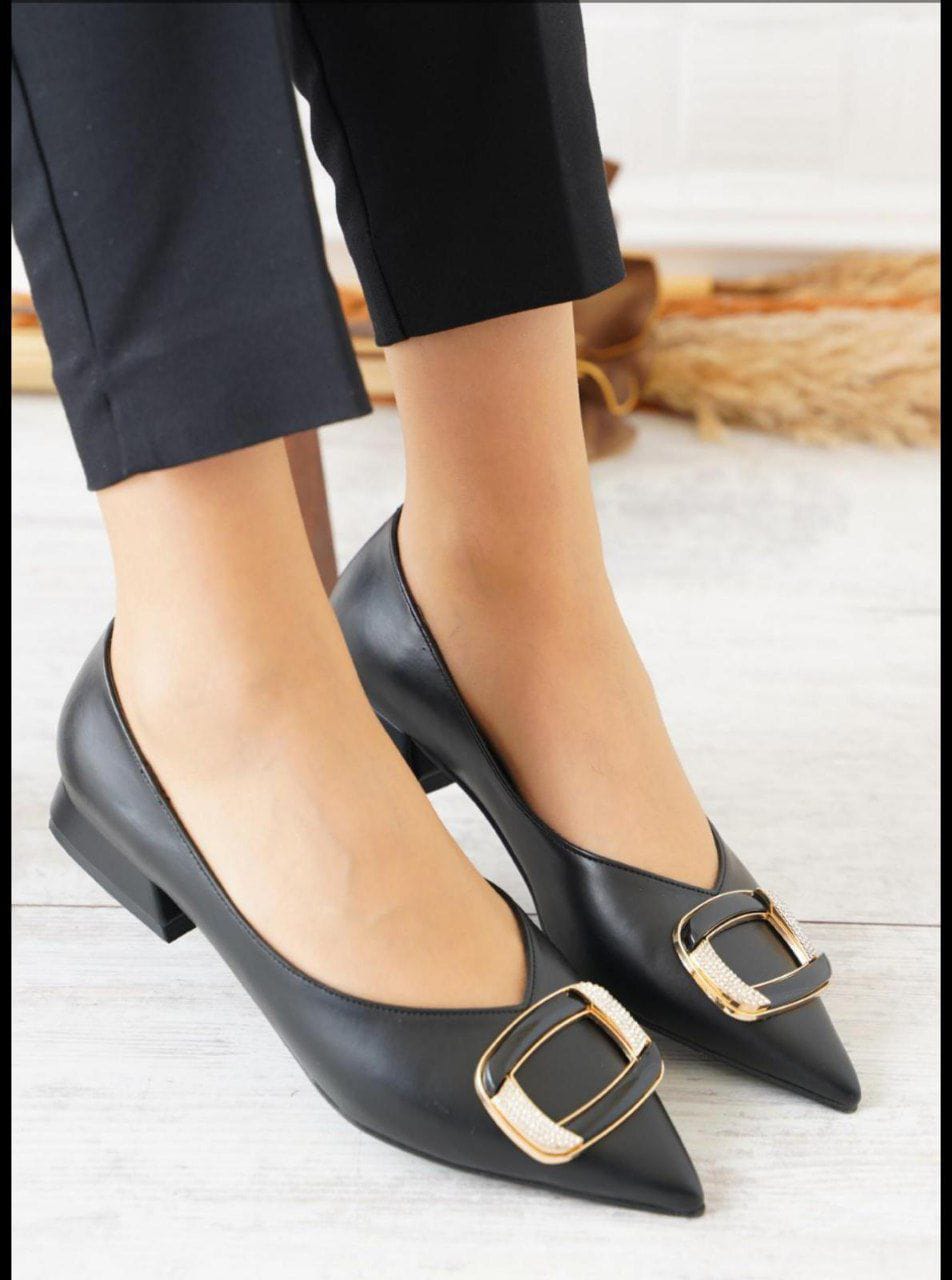 Women Small Heel Pointy Shoes