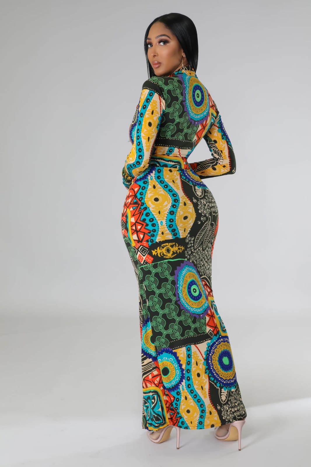 Women's Amazing Print Fully Bodycon Dress