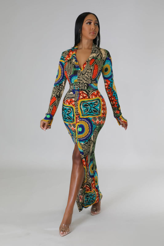 Women's Amazing Print Fully Bodycon Dress