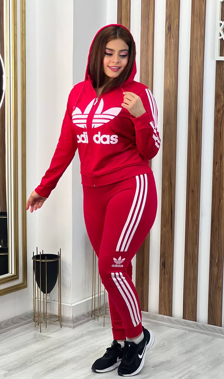 Adidas Women Hoodie and Matching Pants Set